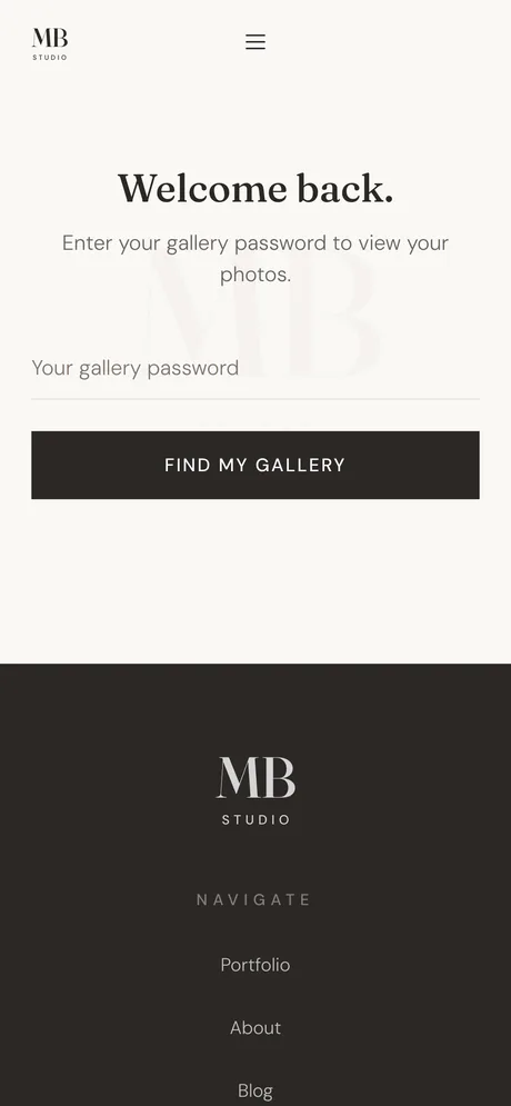 marianaboiko.com/gallery, phone view